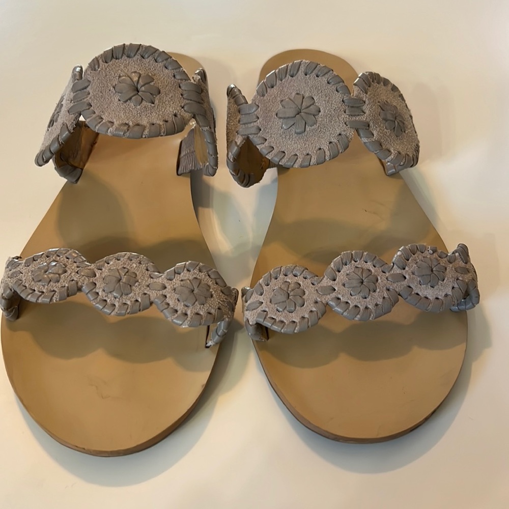 Tan jack Rodgers sandals